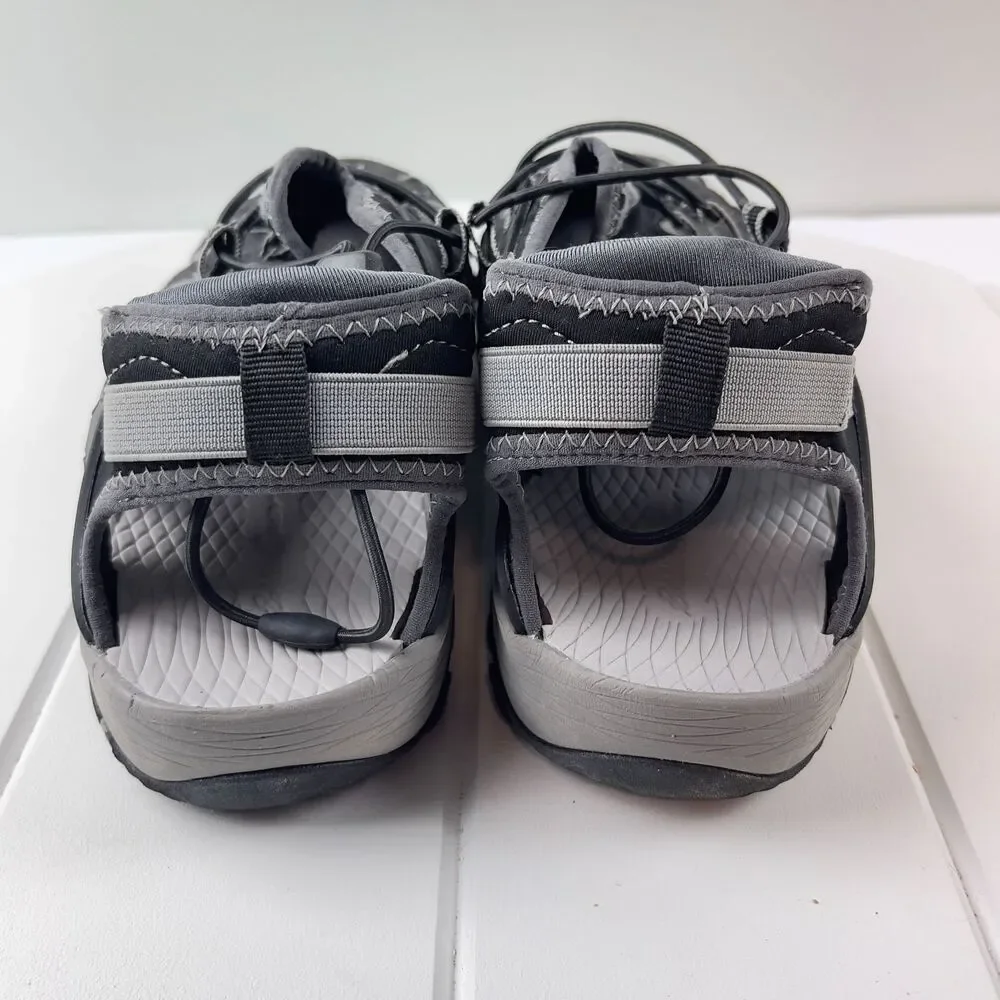 Eddie Bauer Mens Size 9M Rainier Outdoor Hiking Sandals Water Shoes Black